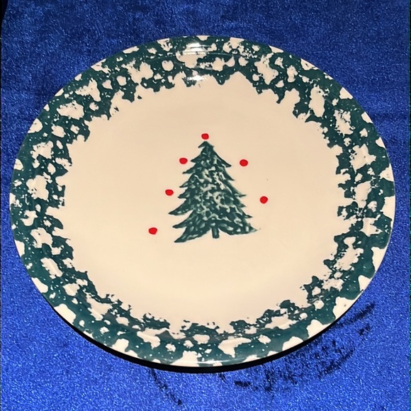 NIB Folk Craft Holiday Pines Dessert Plates By Tienshan - set of 4 Discontinued! - Picture 6 of 16